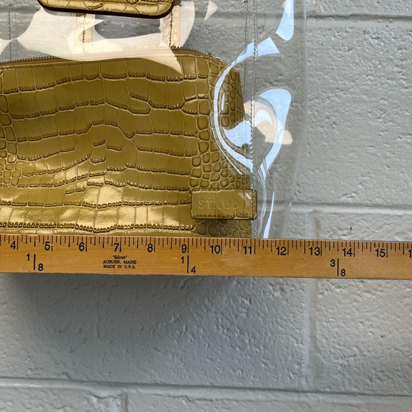 STAUD Yellow Croc Print PVC Shirley‎ Bag - Picture 7 of 11